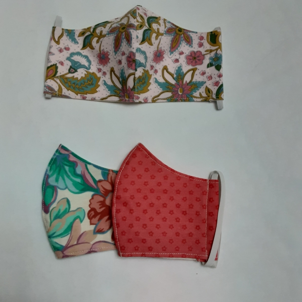 3 Girls face covering for size 3-6 years old